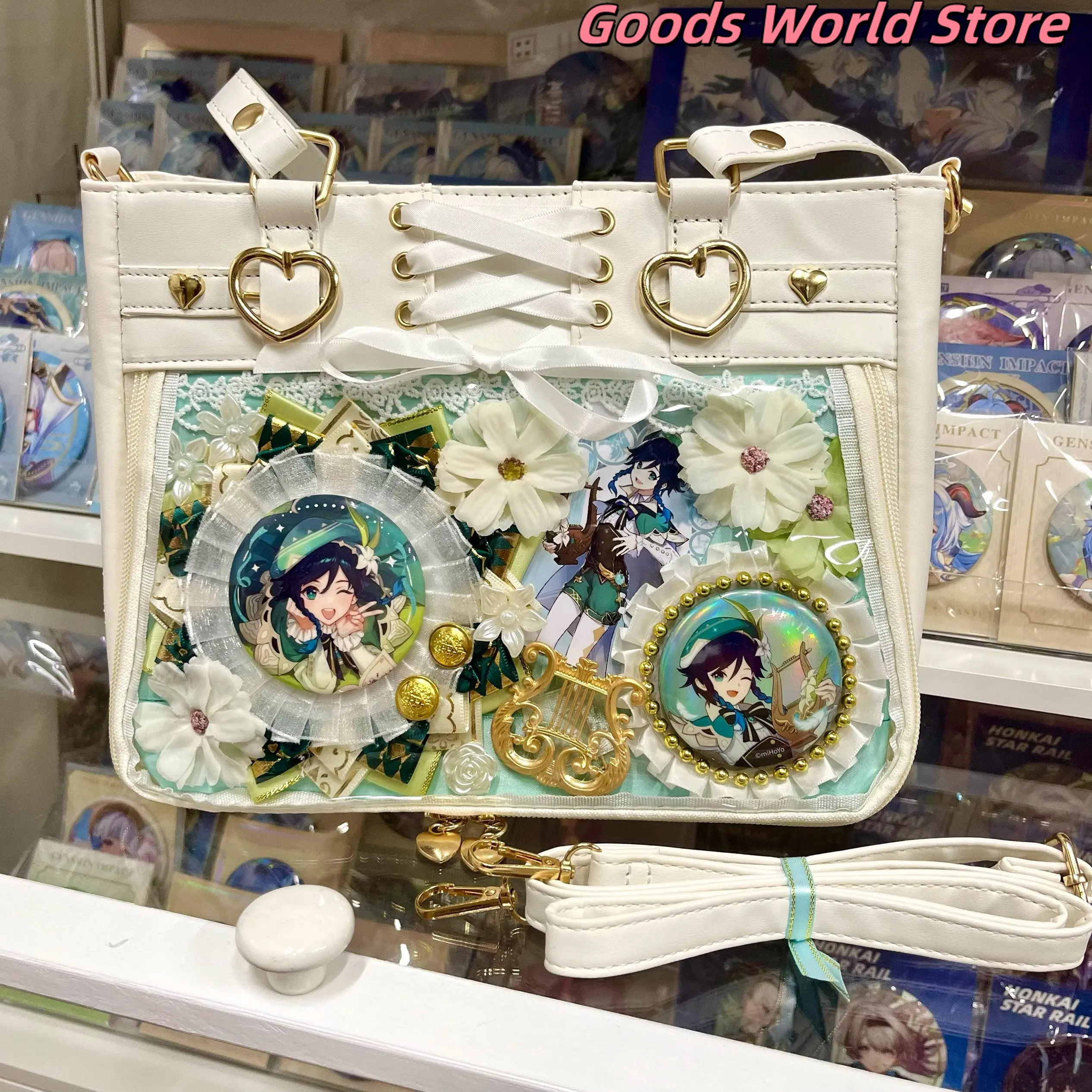 

Mihoyo Genshin Impact Figure Venti Bag Badge handbag crossbody bag Cosplay Anime Game Costume Accessary Doujin Birthday Gifts