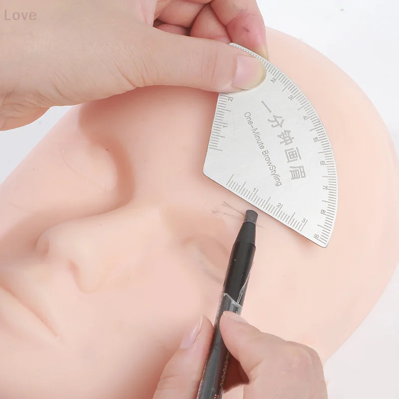[L&P] مسطرة تصميم الحواجب السريعة لأداة رسم الخرائط Microblading لتشكيل دليل رسم المكياج الدائم قابل لإعادة الاستخدام
