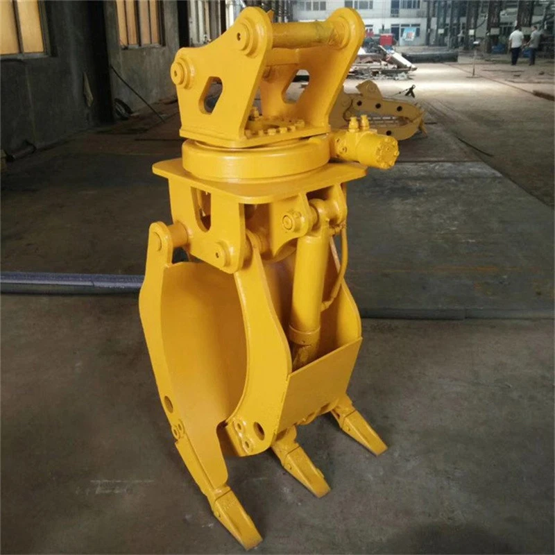 Factory Outlet High Quality Wood Grapple CE Approval Excavator Attachment Handler Grabbing Hydraulic FireWood Grabber Equipment