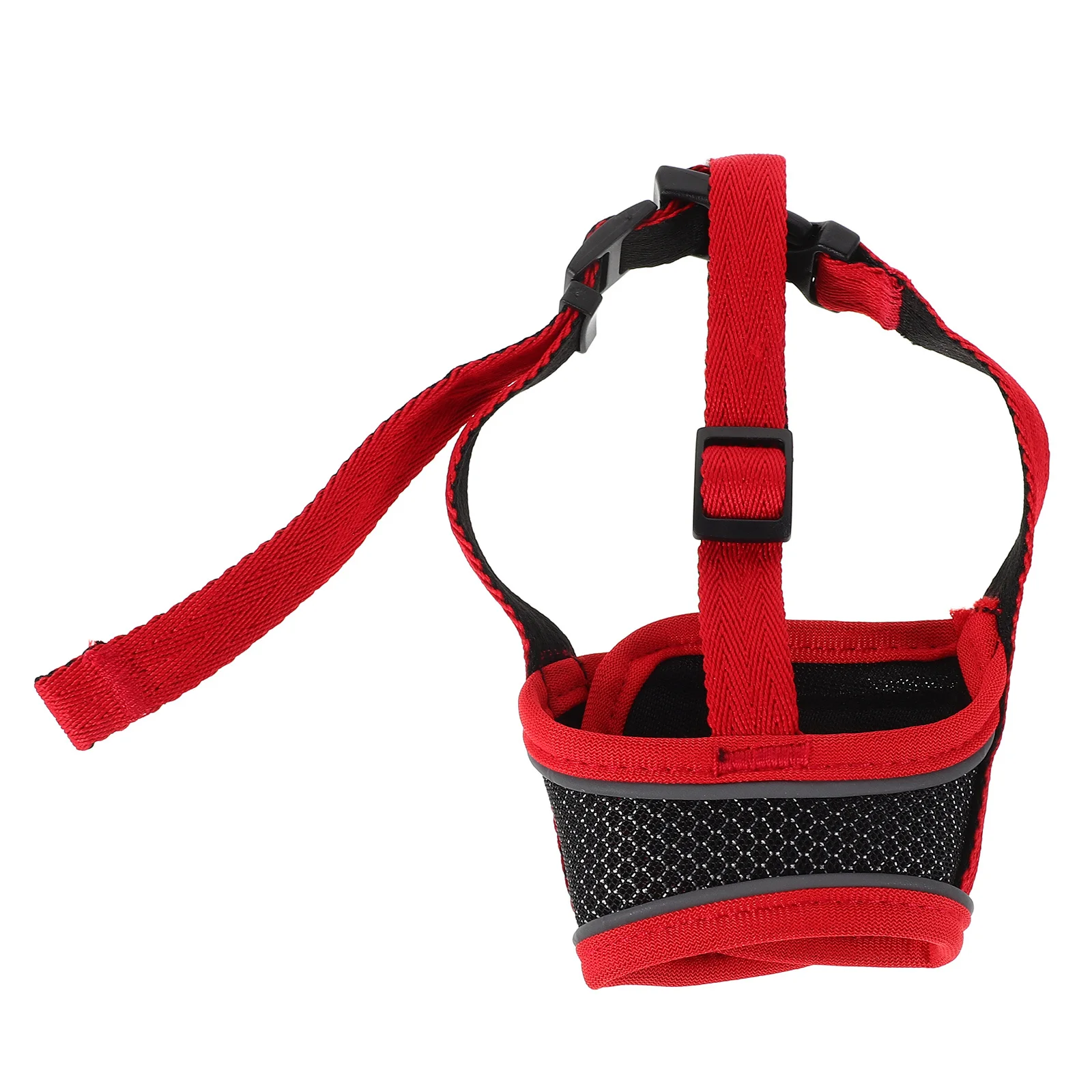 

Small Dog Mesh Muzzle Adjustable Strap Prevents Barking Biting Chewing Scavenging Soft Breathable Mouth Cover Puppy Training