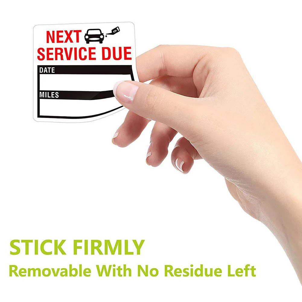 1 Roll Stickers 150PCS 2*2inch Clear Oil Change Service Reminder Sticker Pack Windo Lite High Quality Practical