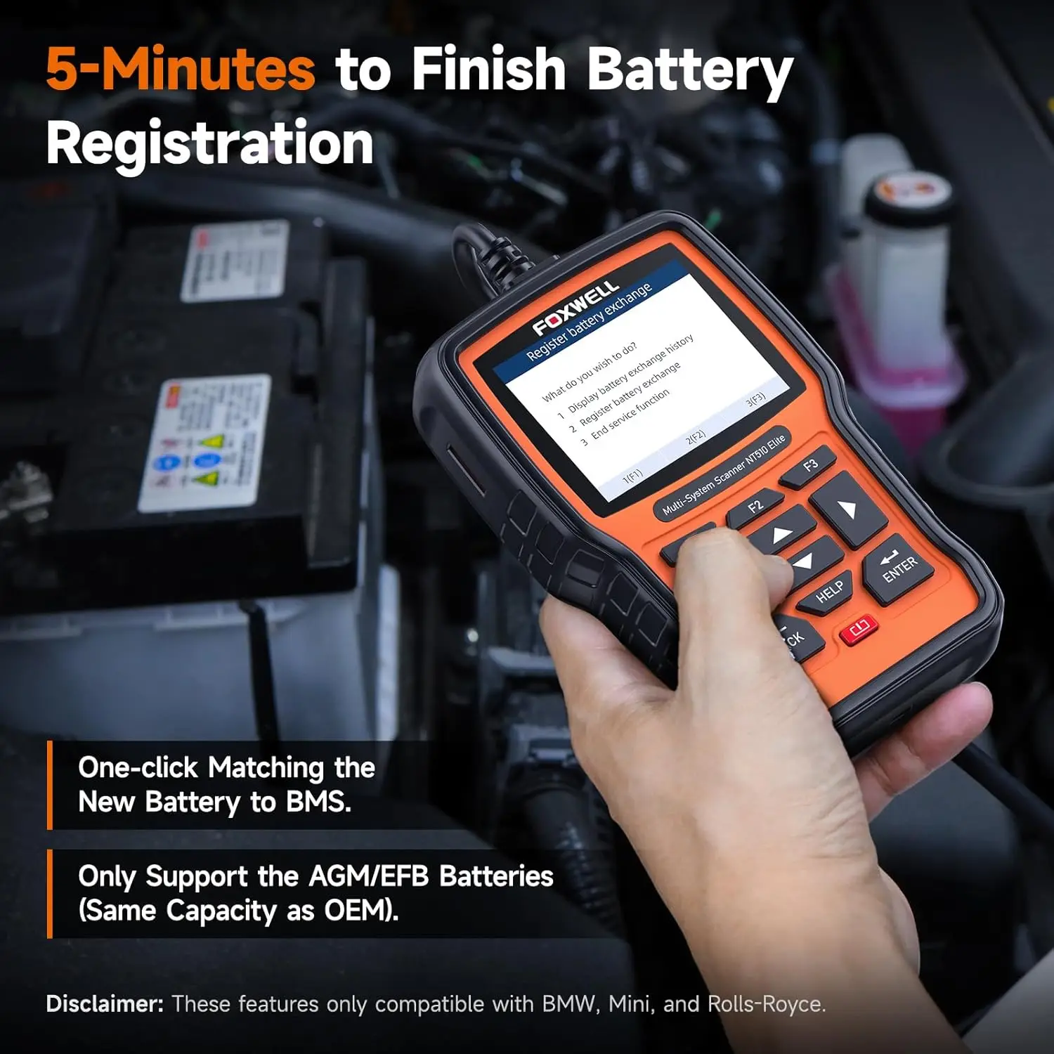 ماسح ضوئي لبورشه فوكسويل NT510 Elite Obd2 جميع نظام قارئ رمز السيارة أداة تشخيصية ثنائية الاتجاه للتحقق النشط الماسح الضوئي التلقائي