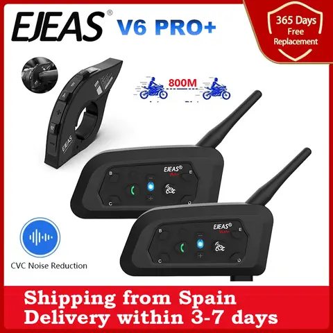 Intercomunicador Bluetooth para casco de moto