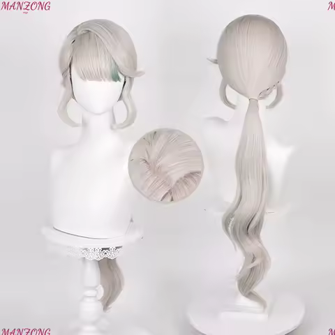 Lynette Cosplay Wig Impact Fontaine Cosplay Wig Anime Heat Resistant Synthetic Wigs + Wig Cap