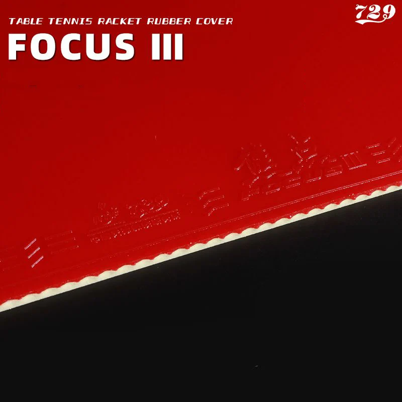 729 Friendship Focus 3 Table Tennis Rubber Pimples-in Ping Pong Rubber Professional for Attack and Loop Sticky Classic Rubber