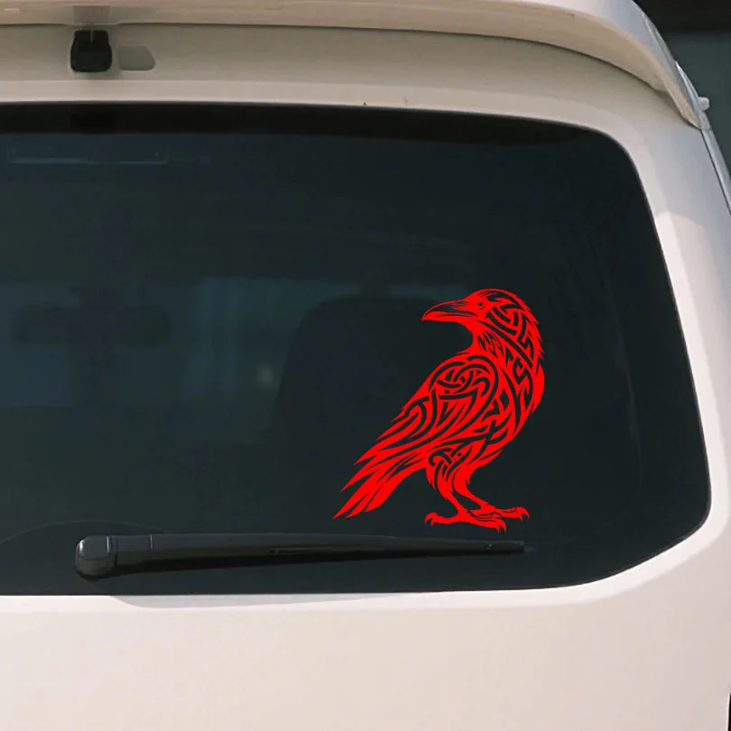 

1 шт. Элегантная минималистичная абстрактная виниловая наклейка с изображением вороны, водонепроницаемая, для мотоциклетного шлема, кузова, топливного бака