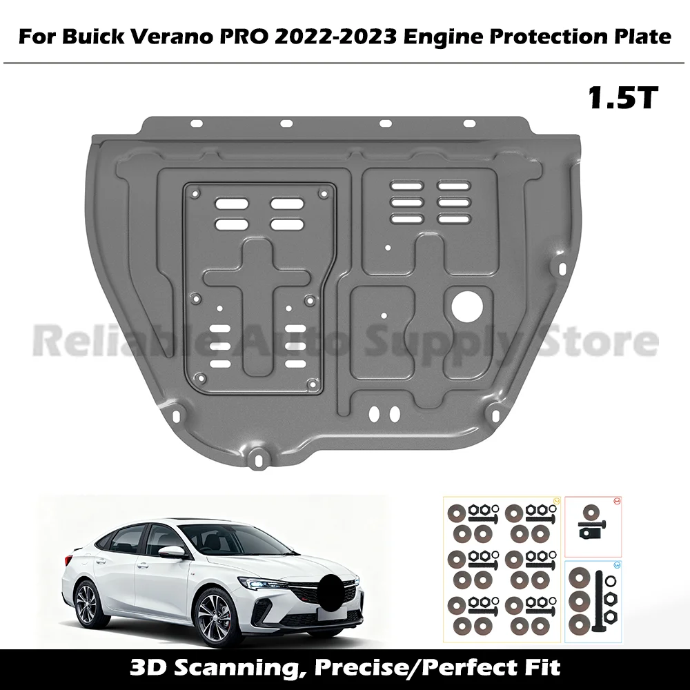 

High Quality Engine Guard Durable Underbody Protection Splash Proof Mud Flap Car Bottom Shield For Buick Verano PRO 2022-2023