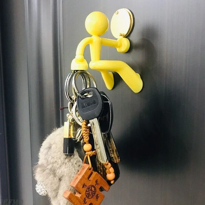 Creative and Personalized Mountain Climbing Figurine, Refrigerator with Key Stickers, Storage Pendant, Kitchen  Magnet
