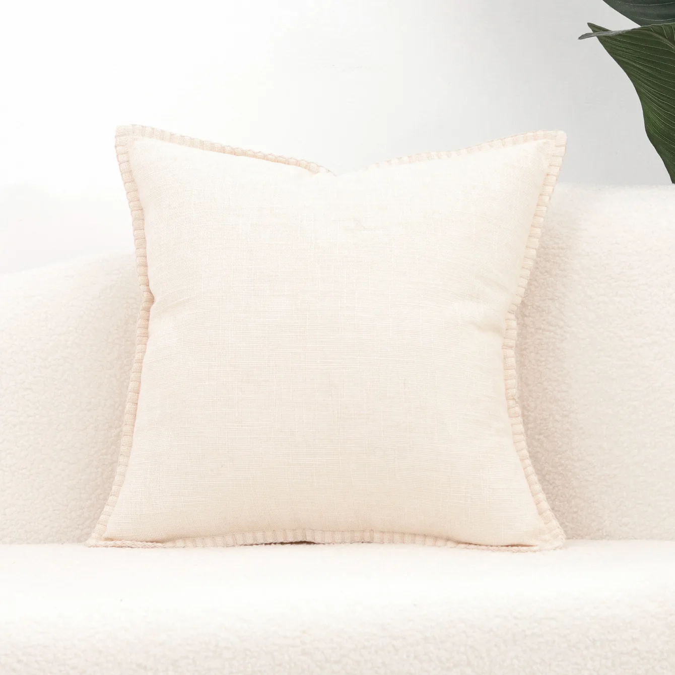 INS Solid Cotton Linen Sofa Cushion Cover 30x50/45x45/55x55 Decorative Throw Pillow Case for Car Seat Chair Bed Couch Room Decor