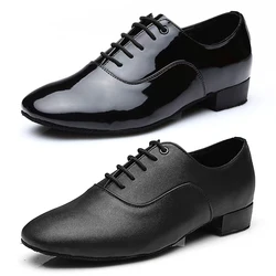 New men's dance shoes latin ballroom dance shoes modern indoor shoes men tango waltz danicng pu shoes