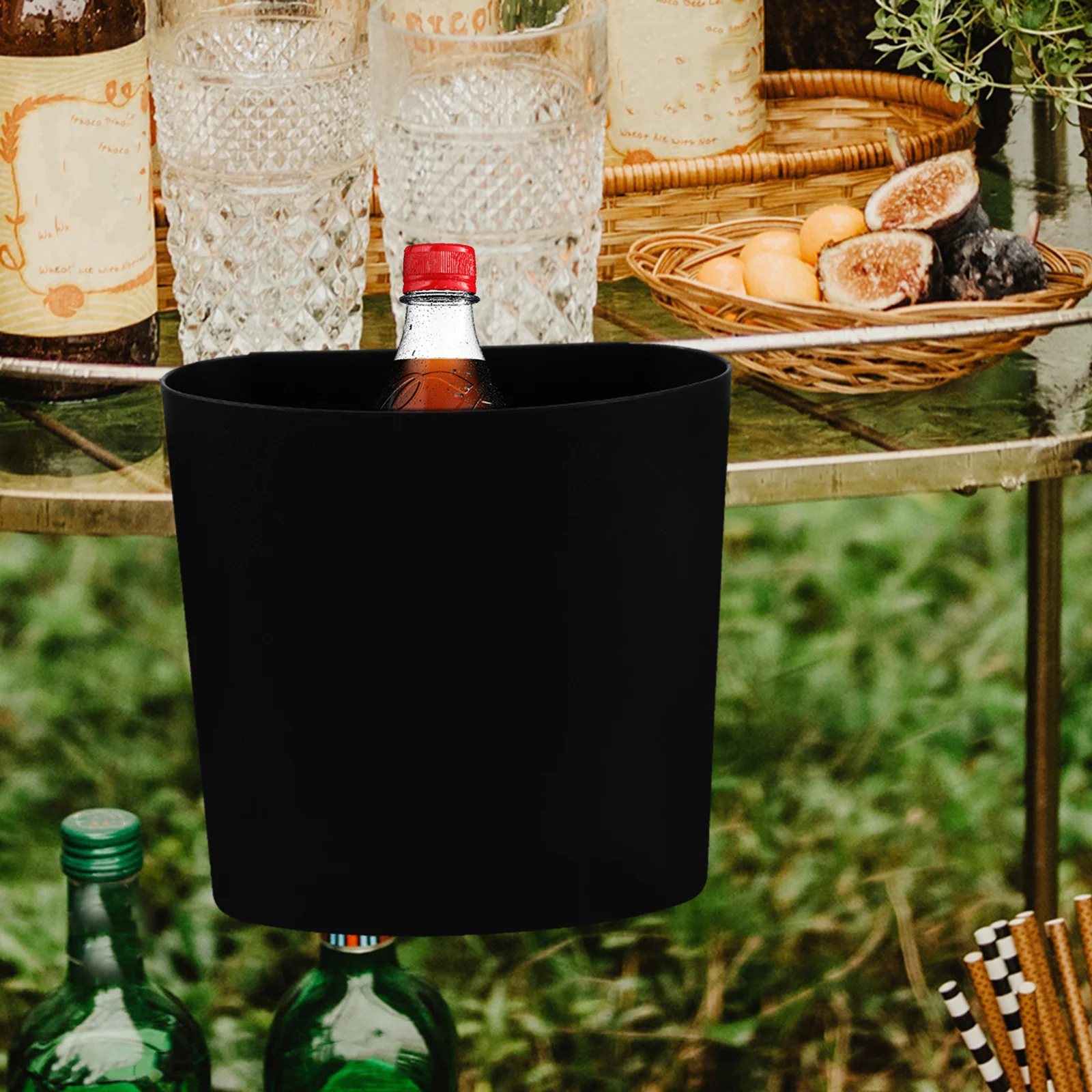 

6pcs Tool Storage Basket Rolling Cart Hanging Cup Organizer For Kitchen Bin Countertop Trash Holder Hanging