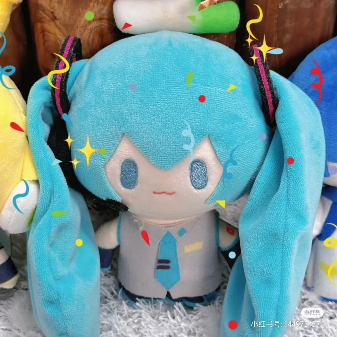 Original Hatsune Miku Rin Len Plush Stuffed Toy Fufu Top Treasure Series Vocaloid Cosplay Kaito Meiko Doll Animefigure Toys Gift