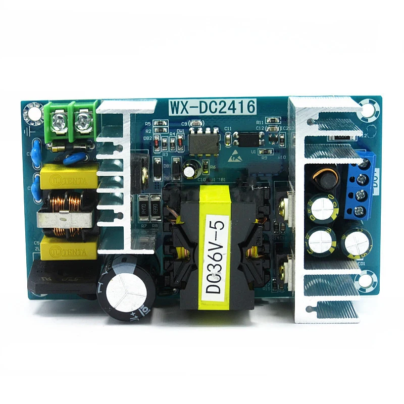 Módulo de potencia Industrial WX-DC2416, placa desnuda de alta potencia, placa de fuente de alimentación conmutada, módulo de alimentación CC 36V 5A