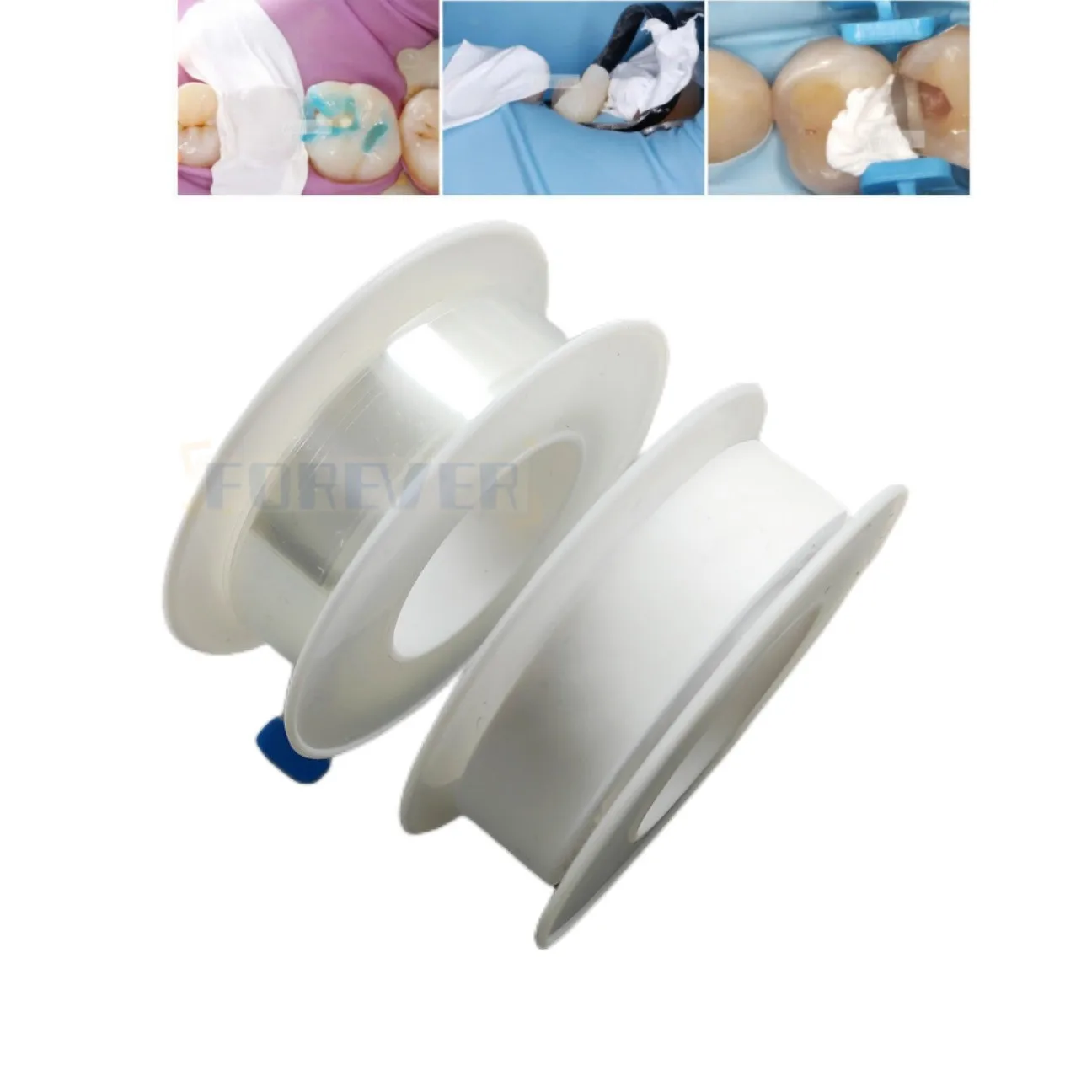 

2 Roll Dental Transparent/white Contoured Matrices Matrix Bands Polyester Length 15m/10m Tthickness 0.05mm/0.1mm