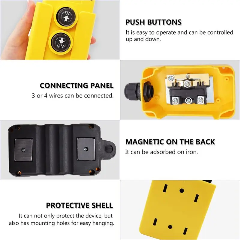 A75K Dump Trailer Remote Control Switch 12V DC Up Down Control Switch Hydraulic Pump Power Acting Lift Unloading Truck