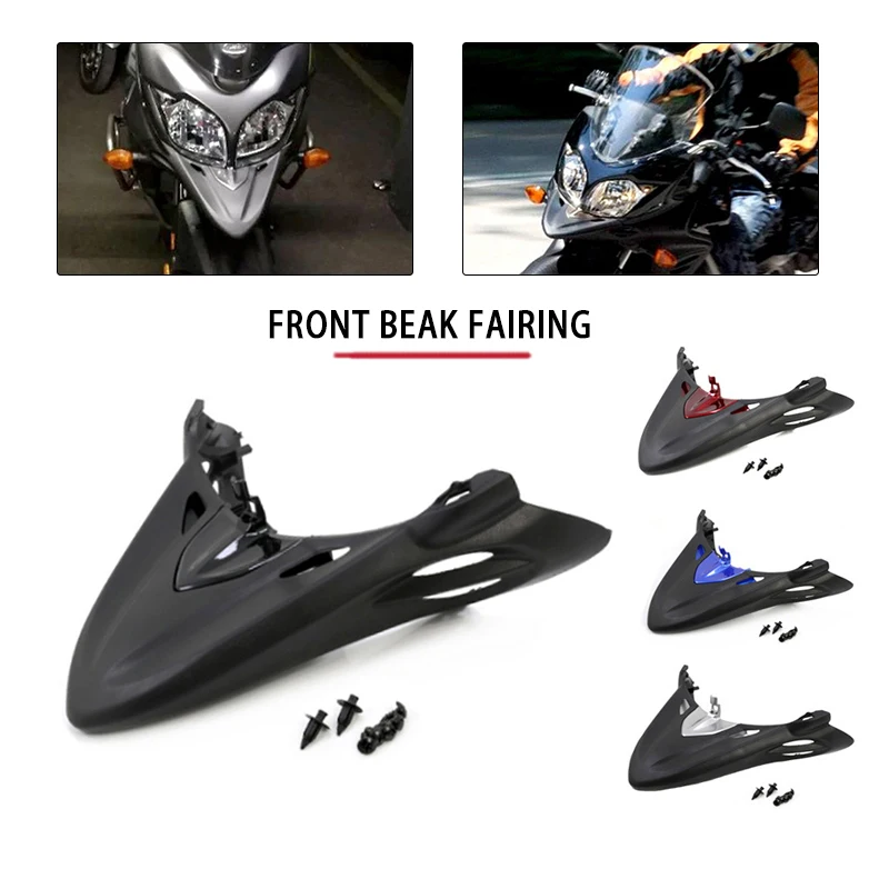 

Fit For SUZUKI V-Strom 650 DL650 2012 2013 2014 2015 2016 2017 Motorcycle Beak Nose Cone Extension Front Fender Fairing Winglets