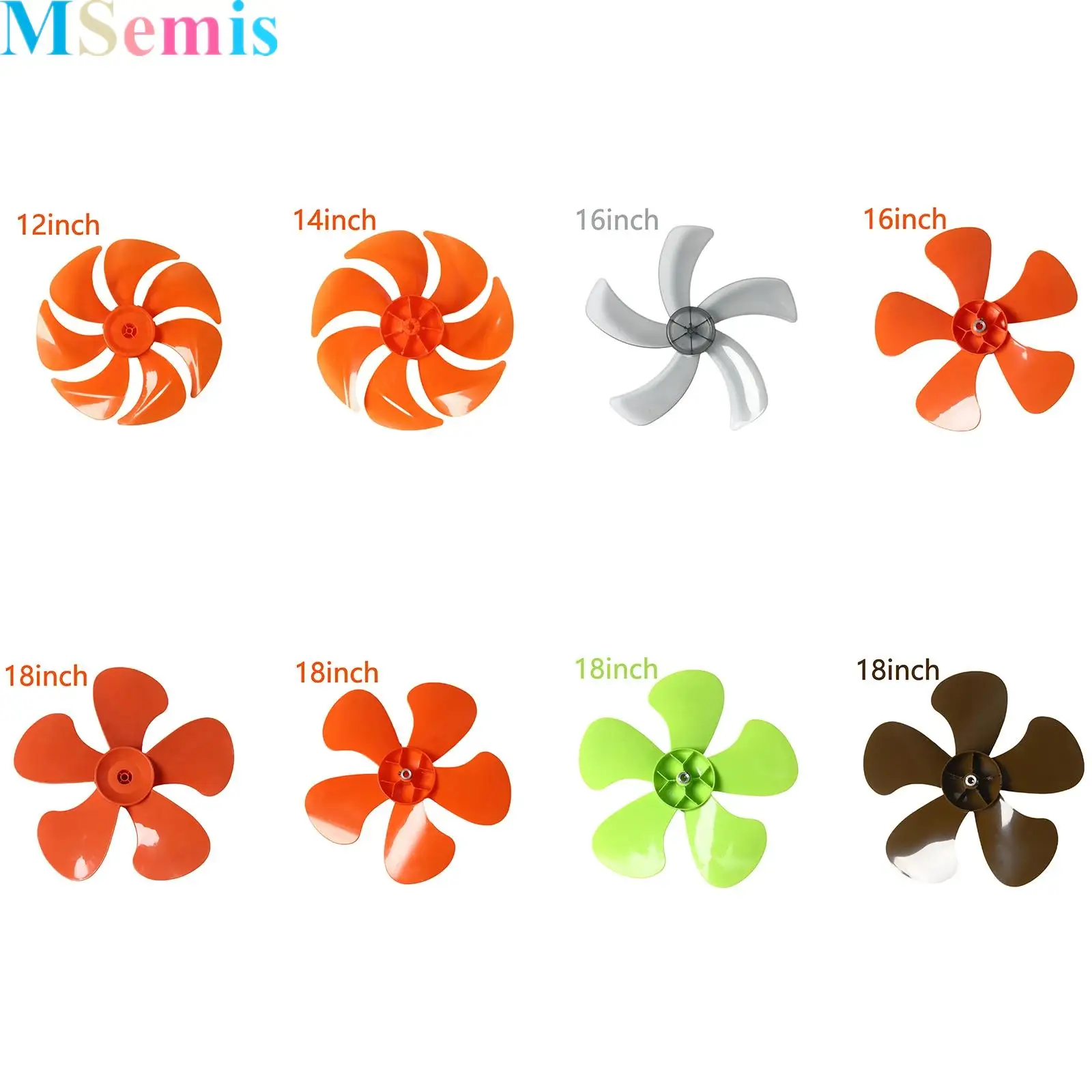Plastic Fan Blade Replacement Screw-fixed Electric Fan Blades for Table Pedestal Supply Standing Pedestal Accessories