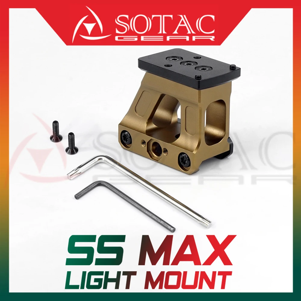 

SOTAC FAST MRDS Optic Mount For RM06 Red Dot Sight Elevated Base Fit 20mm Picatinny Rail 2.26in Optical Centerlin