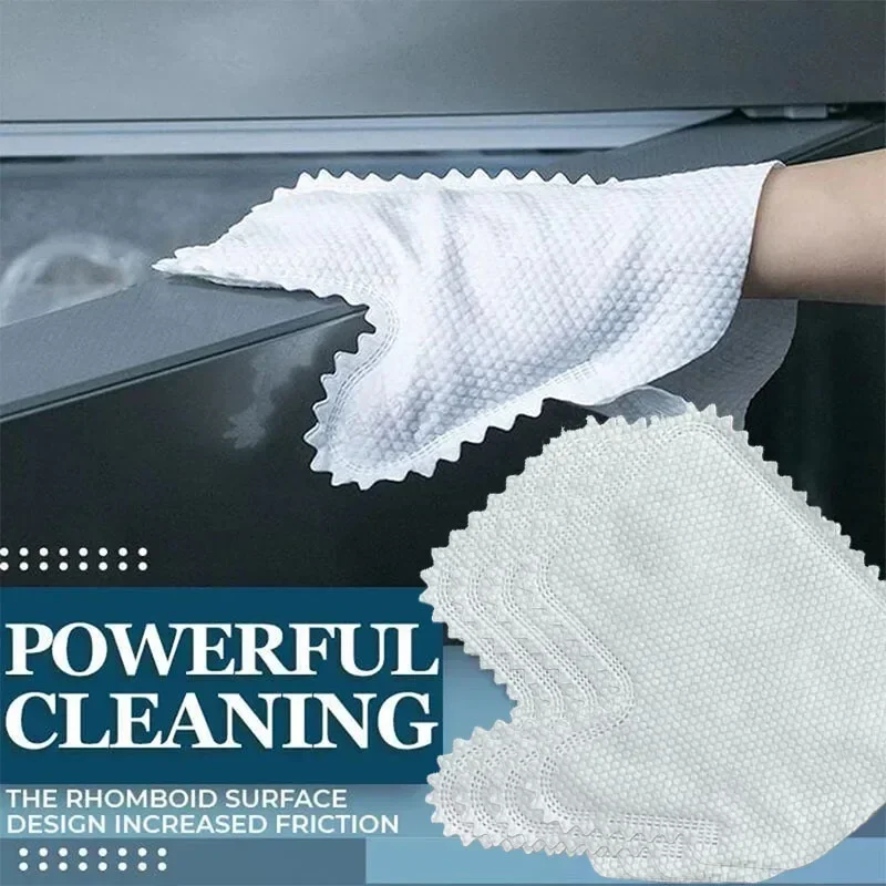 2024 Dust Cleaning Gloves Fish Scale Cleaning Duster Gloves Reusable Household Kitchen Fiber Gloves Clean Tools