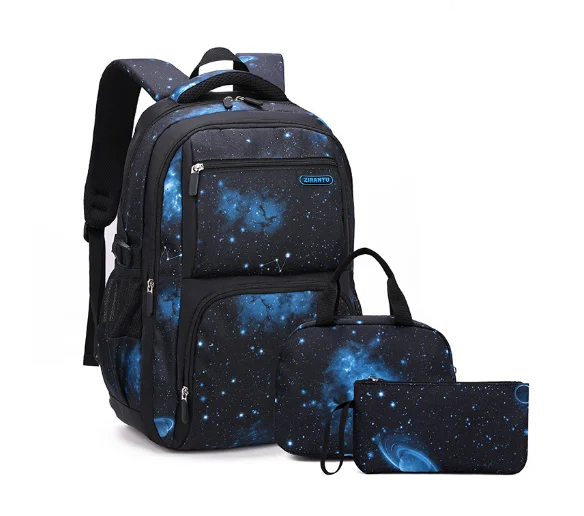 

School bag 3 in 1 Bookbag Set for Elementary boys School Backpack Set Thermal Lunch Box Pen Bag School Backpack for teeangers