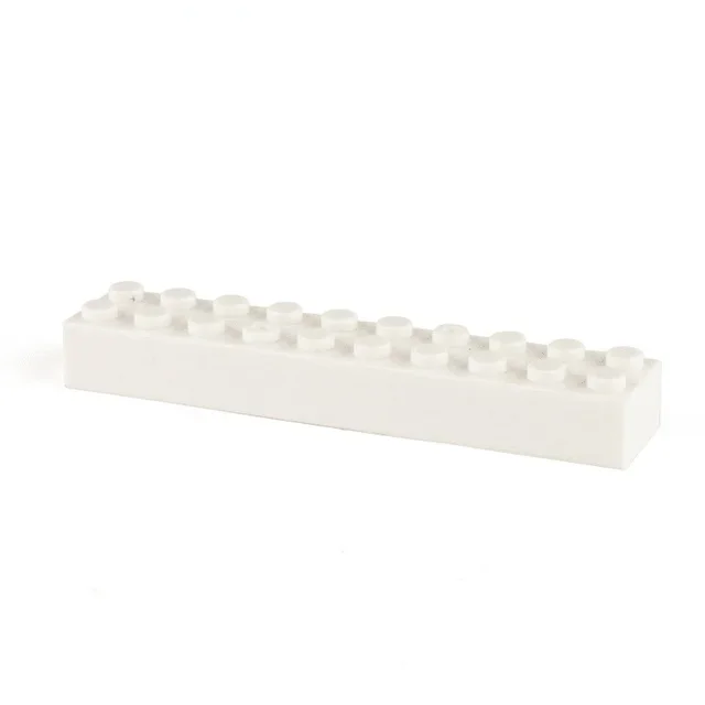 building block 1X2 1X4 2X4 2X6 2X8 hole White brick basic accessories education creativity compatible brand building block toys