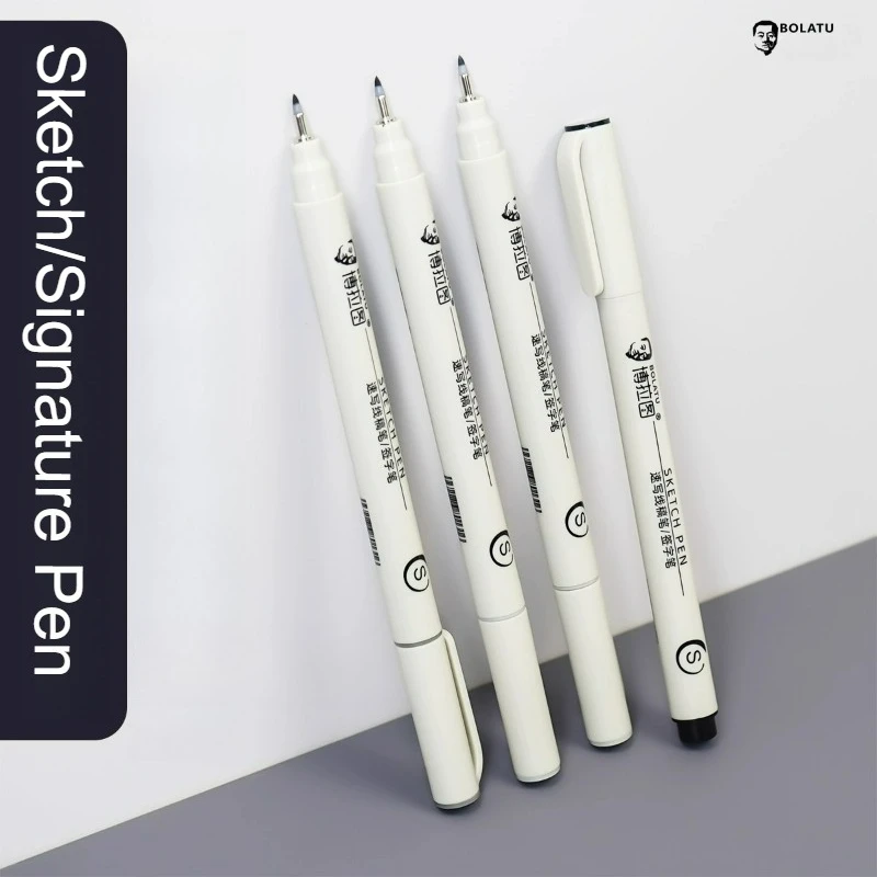 أقلام رسم BOLUTU رمادي داكن رمادي فاتح رمادي دافئ أقلام مخططة مقاومة للماء أقلام رسم فنية لون أسود رمادي