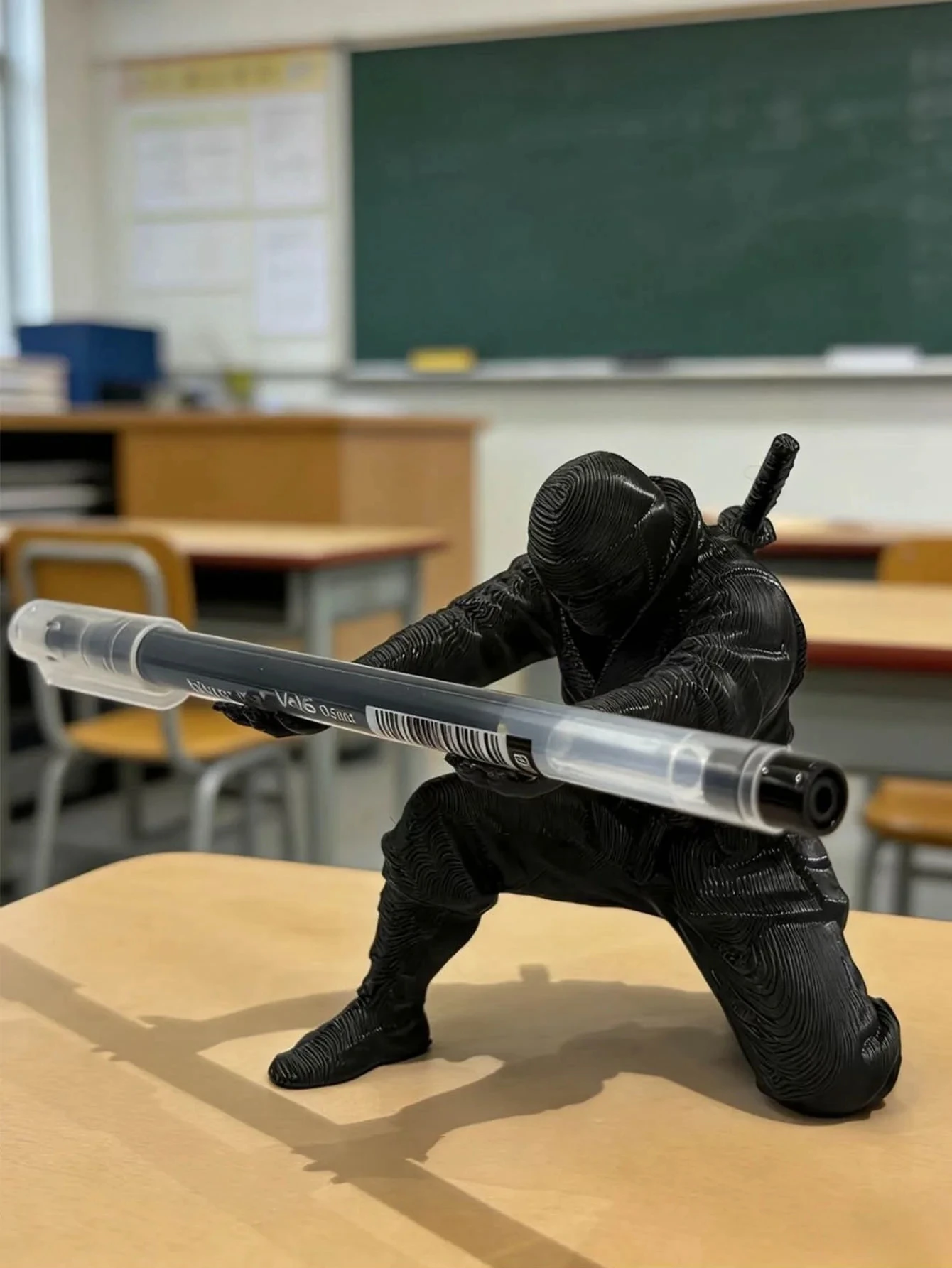 1/3 Stück 3D-gedruckter Ninja-Stifthalter, einzigartige Figur, Schreibtisch-Organizer, Stiftfiguren, Schreibtischdekoration, Geschenk zur Stiftaufbewahrung – Detail 6