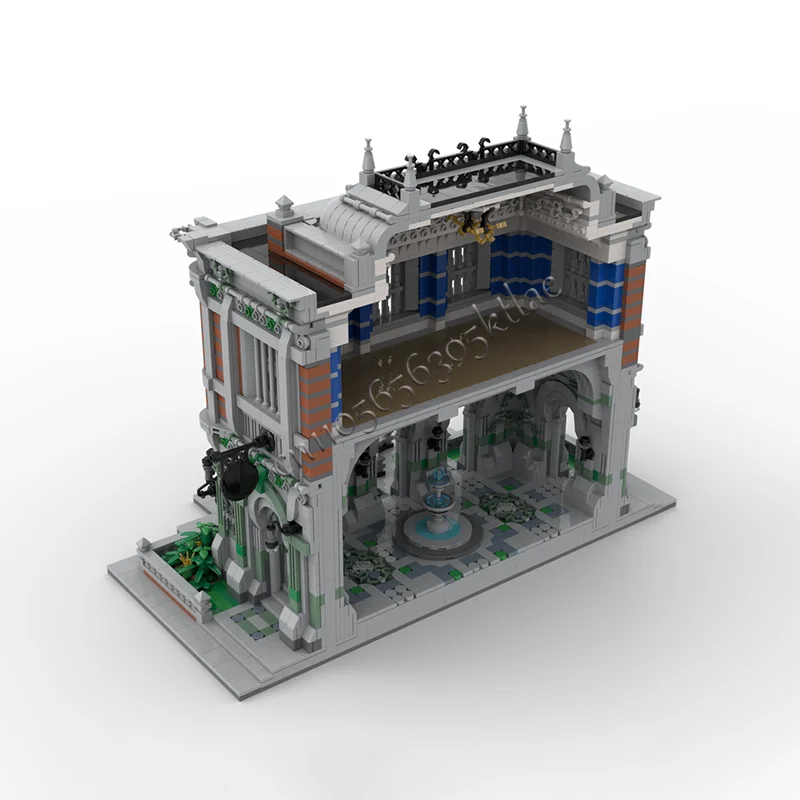 5163 PCS MOC Medievale Due Storie Castello Classico Modello Modulare Building Blocks Set FAI DA TE Educazione Mattoni Giocattolo Regalo Di Compleanno Del Capretto