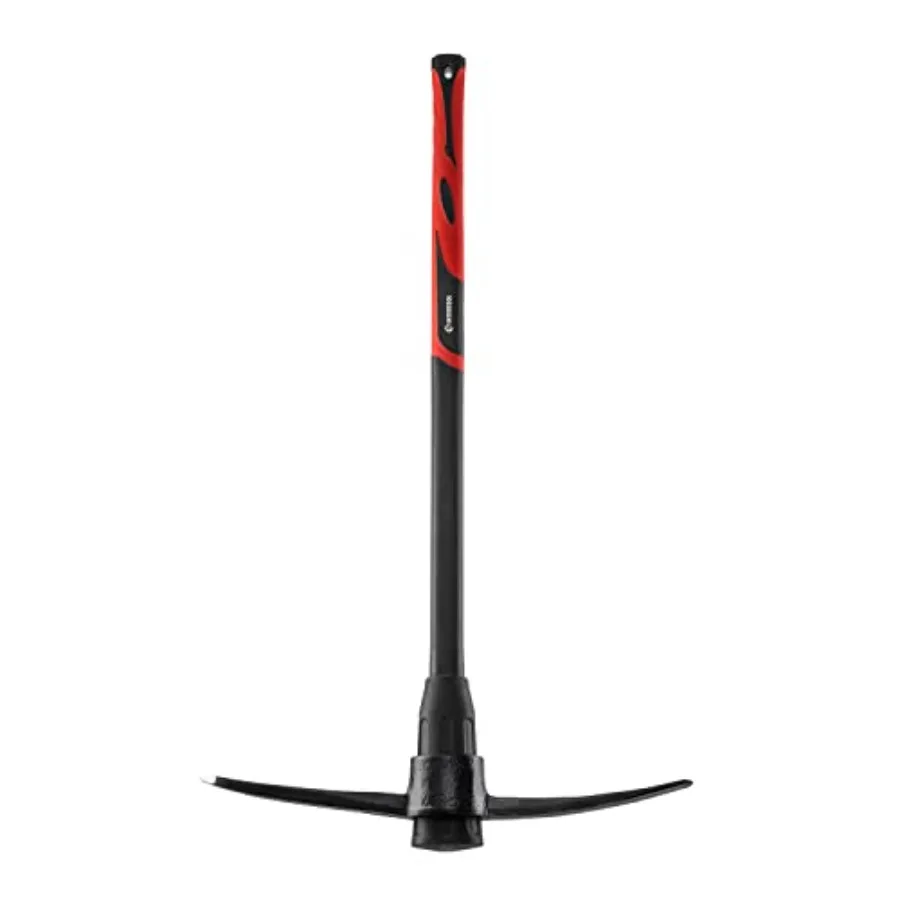 

Pick Axe for Digging - 36" Heavy Duty Garden Mattock Pickaxe - Rust Resistant Steel with Adze Hoe and Shock Absorbing Fiberglas