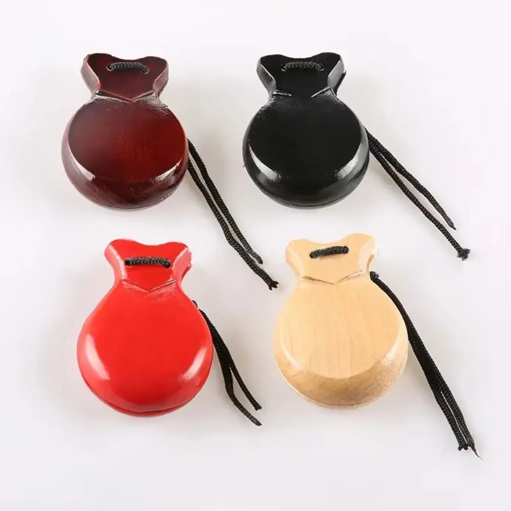 Castañuelas de madera en español, claqueta de mano tradicional, castañuelas de danza Flamenco, artistas profesionales con cuerda, castañuelas de mano