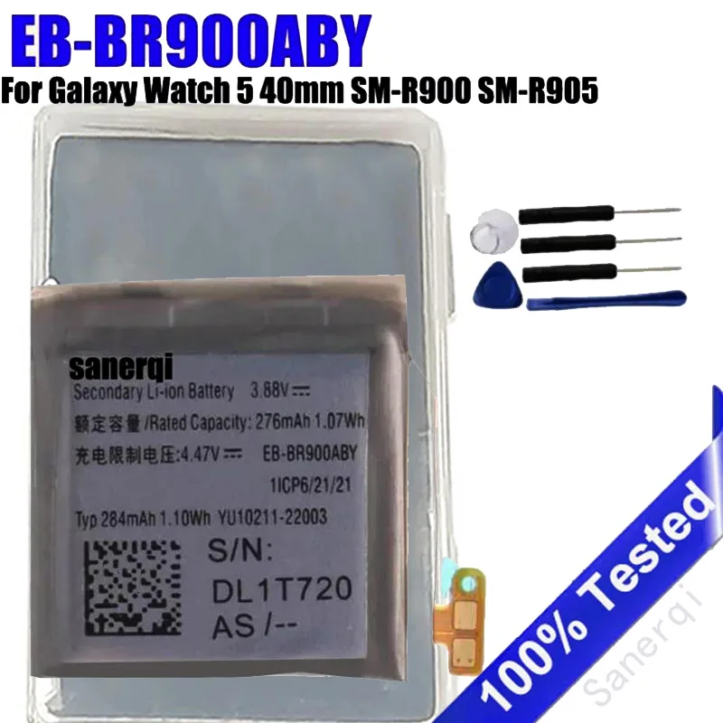 batteries EB-BR900ABY Battery For Galaxy Watch 5 40mm SM-R900 SM-R905 + Free Tools