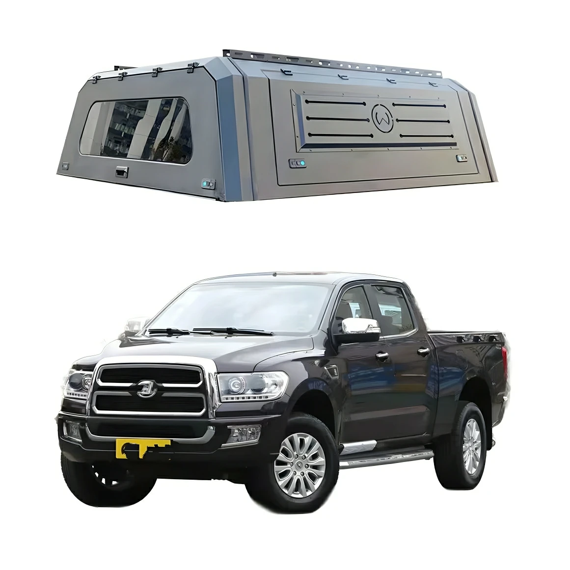 

Quick installation without drilling, universal pickup truck hardtop, can be upgraded by hand~