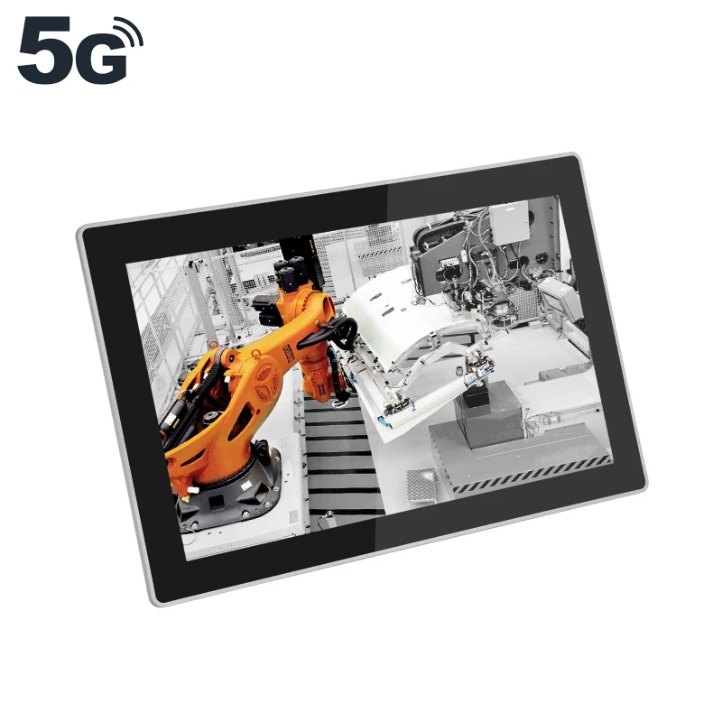 15.1 Inch Windows Touch Screen Industrial All In One Computer i5 8260U J4125 Capacitive Resistive Embedded Panel PC 5G 4x2.5 Lan