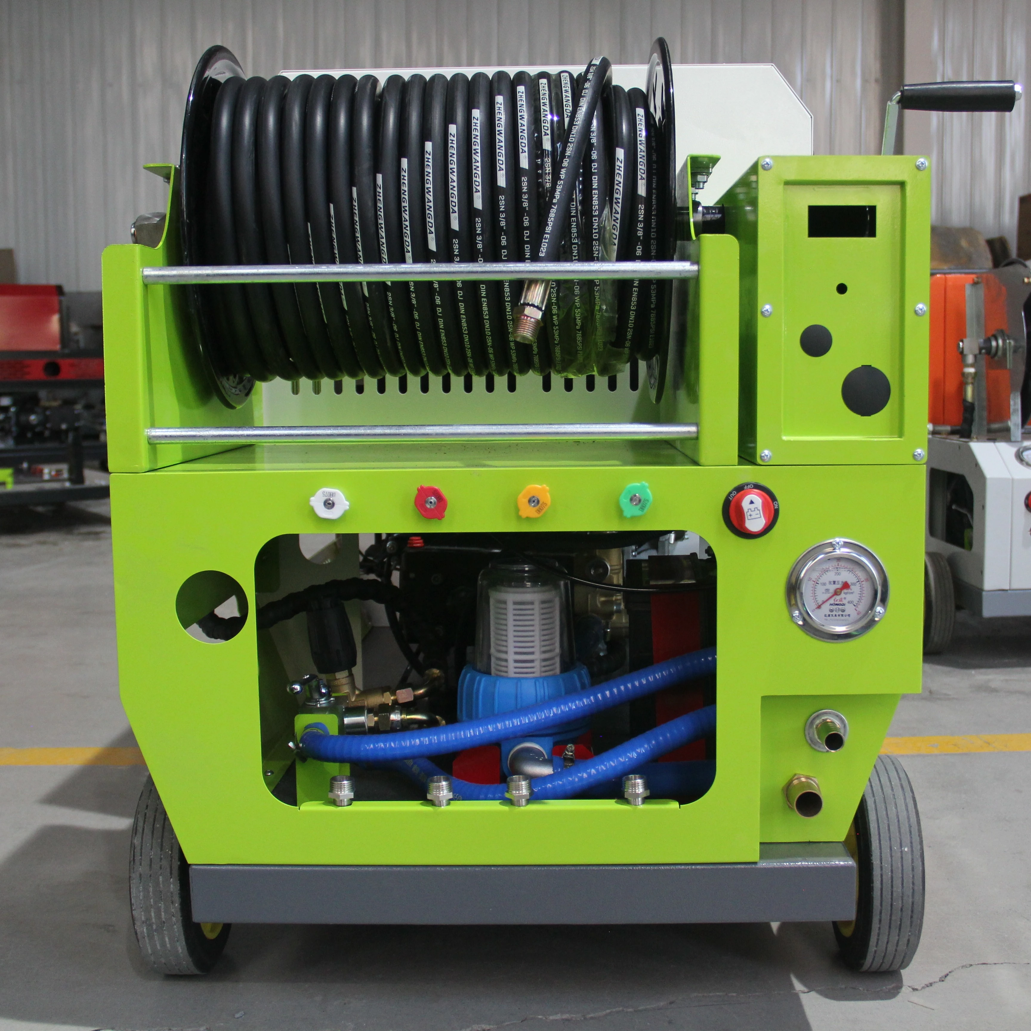 

CHAWTEC доступный беспроводной пульт дистанционного управления, катушка для шланга 100 м, электрическая мойка высокого давления, машина для очистки трубопровода