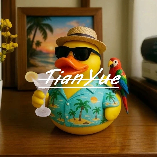 Anime Jimmy Duck Mooi Standbeeld Figuur Speelgoed Creatieve Ornamenten 12cm