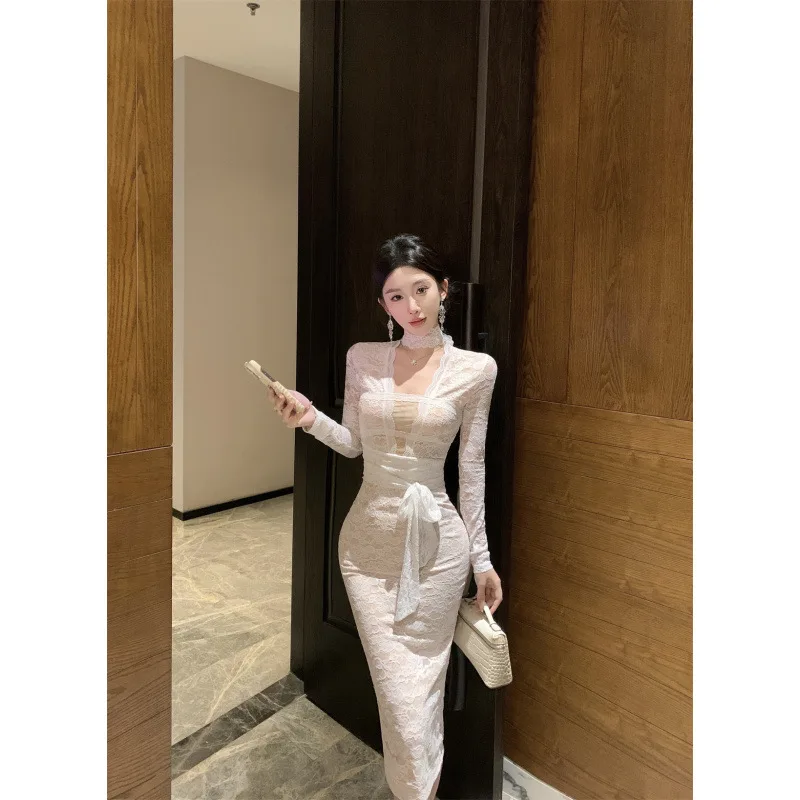 

Sense of DesignVWomen's Lace Slimming Waist Dress