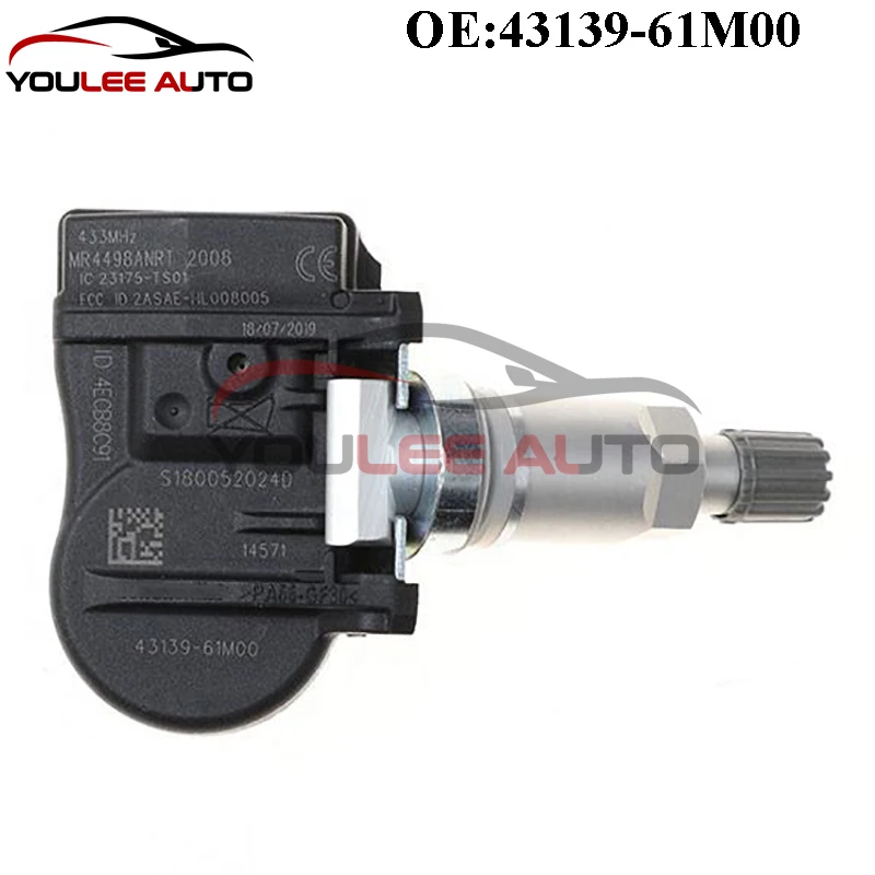 4PCS New 43139-61M00 4313961M00 TPMS Tire Pressure Sensor For Suzuki Vitara SX4 S-cross Ignis Baleno Alto Swift Jimmy Auto Parts