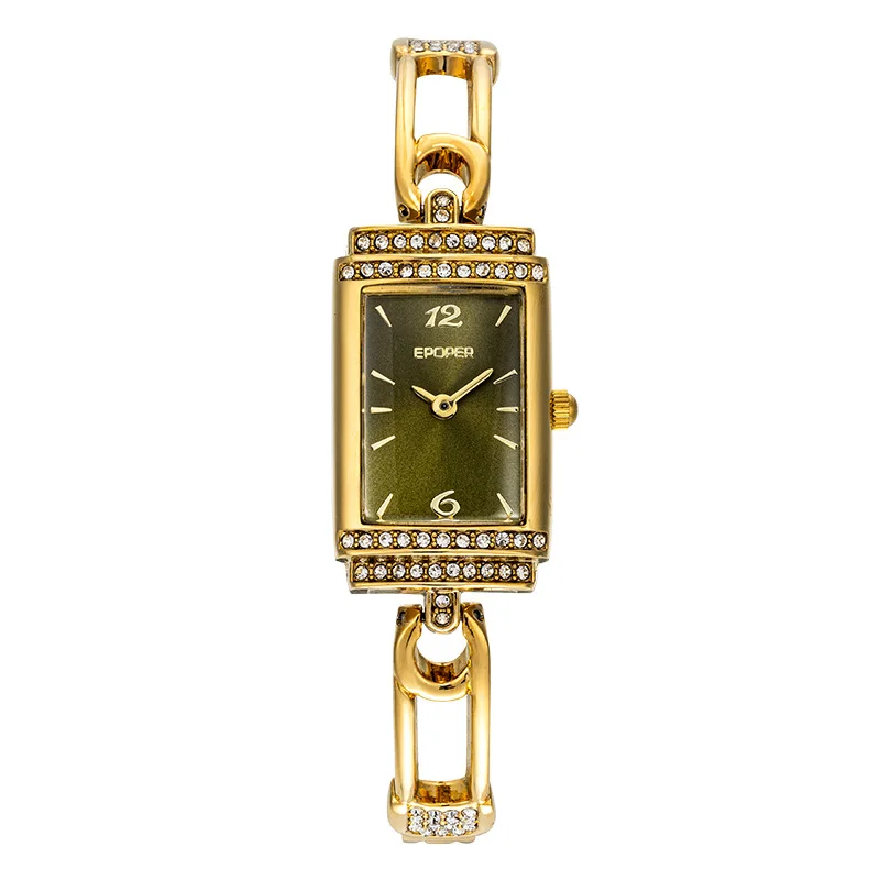 Fashion And Versatile Timepiece With Gilded dial Exclusive Minimalist Luxury Small Square Watches Suitable For Daily Casual Wear
