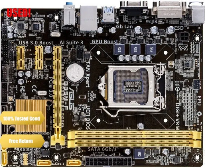 

for ASUS B85M-F Motherboard B85 Socket LGA 1150 i7 i5 i3 DDR3 16G SATA3 Micro-ATX