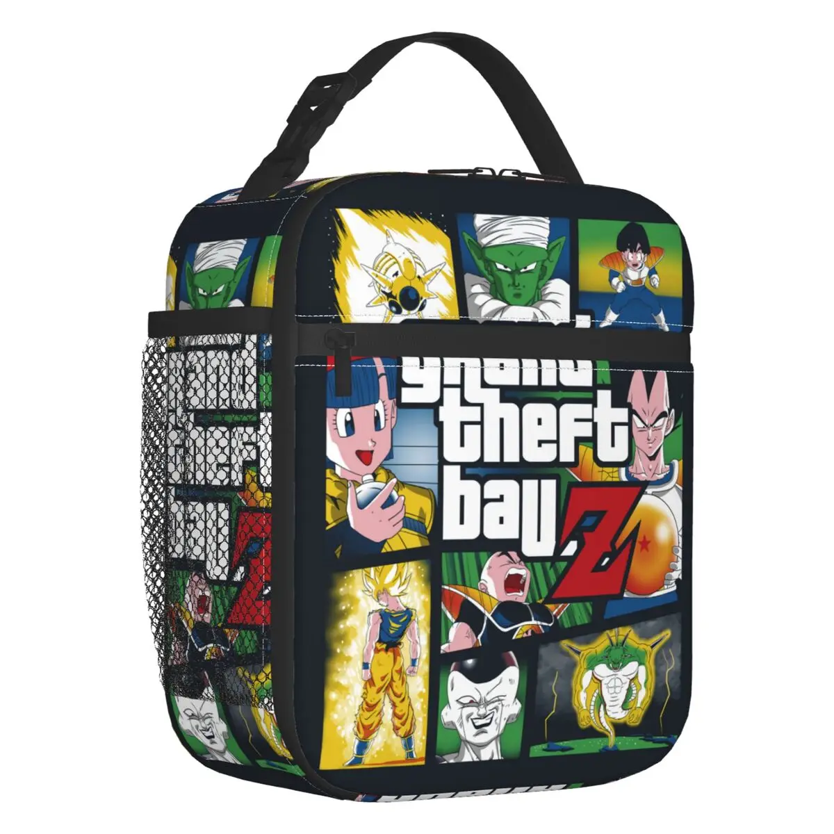 

Custom DBZ Dragons Ball Goku Japanese Anime Lunch Bag Women Thermal Cooler Insulated Lunch Box for School