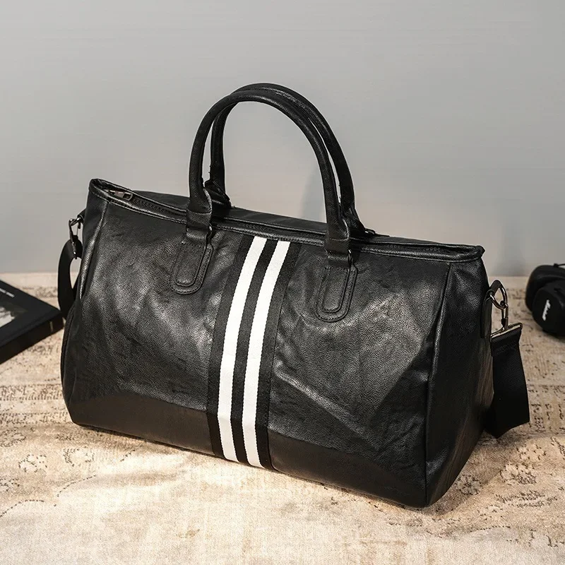 Luksusowa męska torebka, modna torba podróżna dla mężczyzn, torba crossbody z przegrodą na mokre i suche rzeczy, torba z górnym uchwytem, duża pojemność, torba na bagaż.