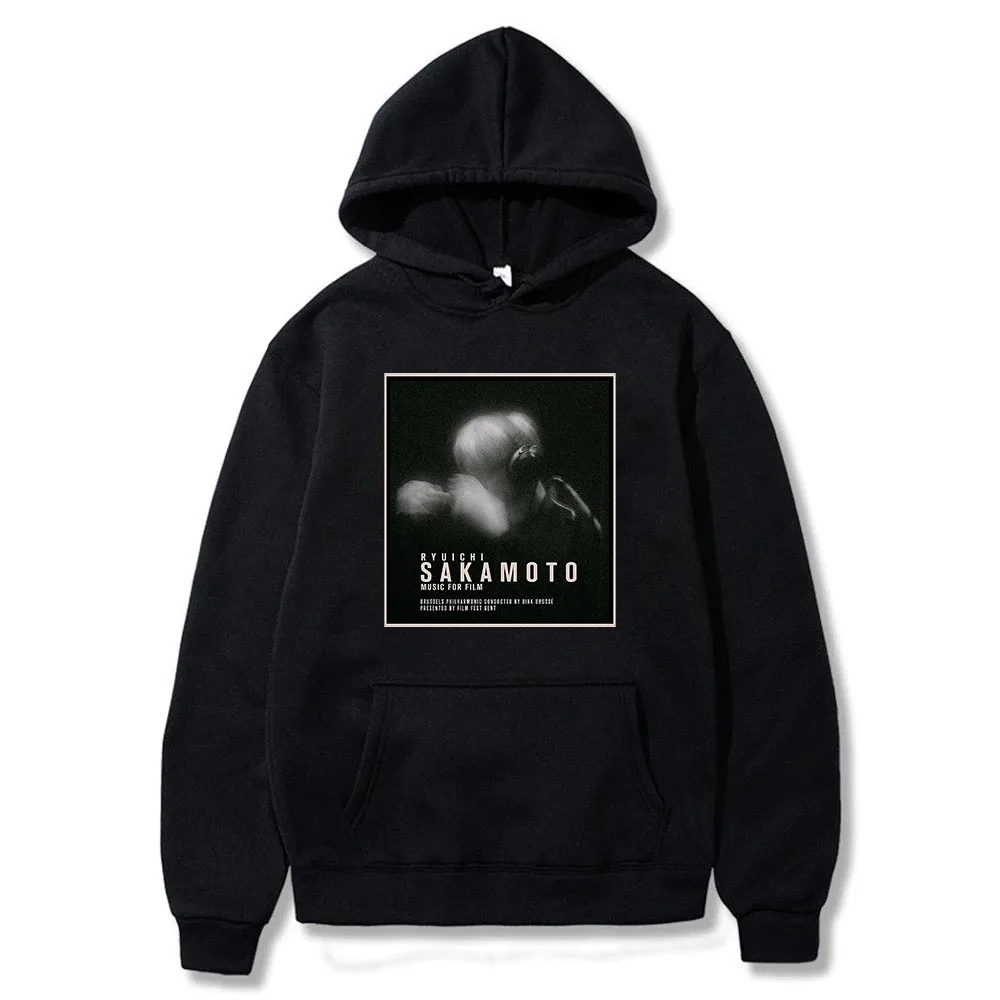 

Ryuichi Sakamoto Rip Hoodie for Men and Women, Long Sleeve Sweatshirts, Rest in Peace, Clothes