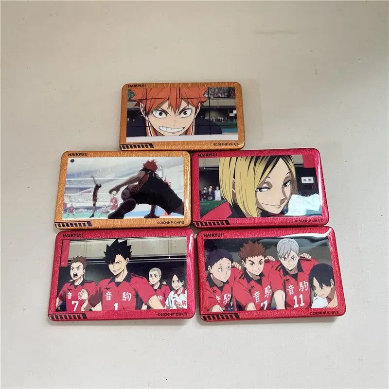 Anime Haikyuu!! Serie Kawaii insignias figura de acción modelo colección Tobio Kageyama Shoyo Hinata Fans regalo caja ciega 8 Uds Set