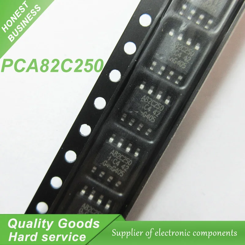 10pcs PCA82C250 A82C250 PCA82C251T PCA82C251 82C251 SOP-8 CAN Interface IC CAN CTRLR 170uA 5V 