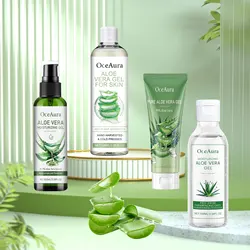 Aloe Vera Gel Pore Shrinking Oil Control Ance Remover Moisturizing Brighten Anti-Aging Facial Essence Beauty Skin Care Products