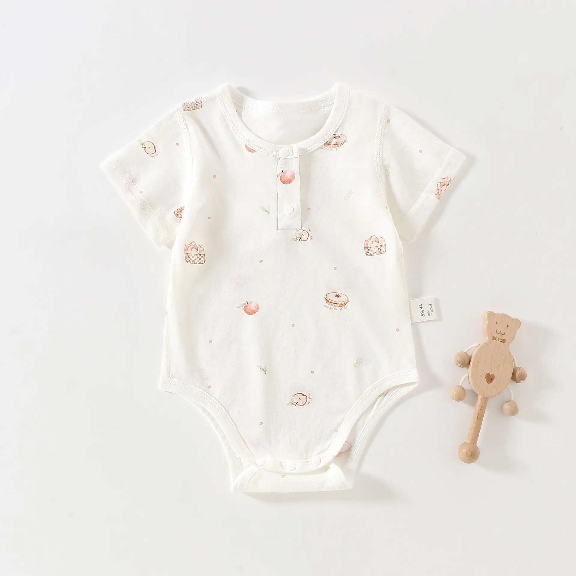 Summer Baby Boy Triangle Jumpsuit, Pure Cotton Breathable Baby Girl Jumpsuit, European and American Style Baby Outfit