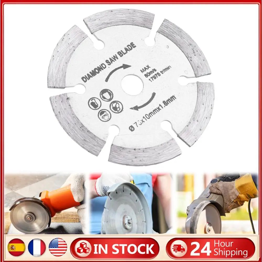 

3 Inch/75mm Angle Grinder Saw Blade Diamond Mini Saw Blade Cutting Wheel for Tile Ceramic Concrete Marble Cutting