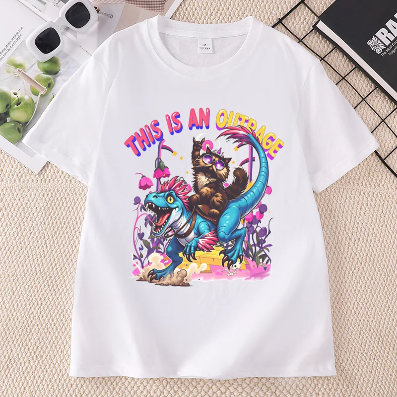 This Is An Outrage T-Shirt für Männer und Frauen, Princess Donut und Mongo Top, Dungeon Crawler Carl T-Shirt, Cat Lover T-Shirt, Grafik-T-Shirt – Detail 5