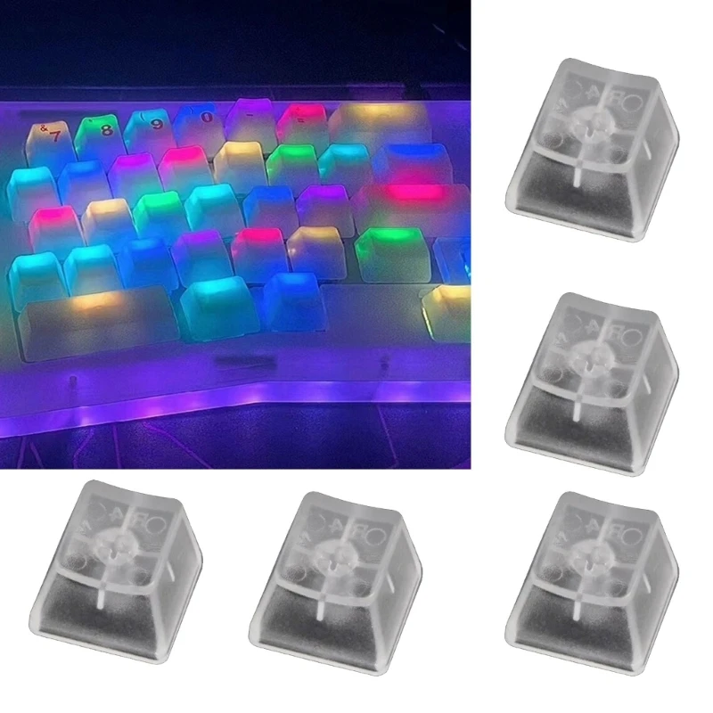 Keycap retroiluminado transparente cherryheight compatível teclado jogos mecânico abs branco keycaps f19e