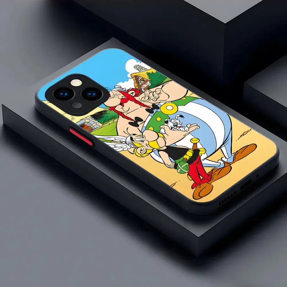 Asterix O-Obelix Game Phone Case Matte Transparent For 16 15 IPhone 12 11 13 Pro Max X XR XS 8 SE Mini Plus Back Cover